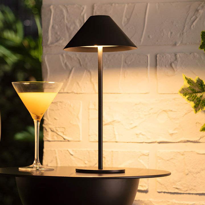 Minimalistisk dimbar touchbordslampa - vattentålig och uppladdningsbar ljusfärg