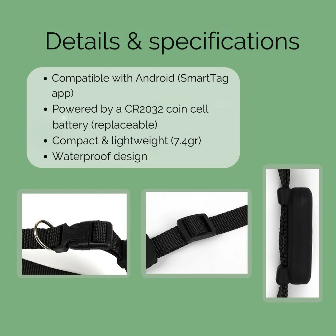 AnimalTracker Mini – Smart Bluetooth-halsband för hundar och katter