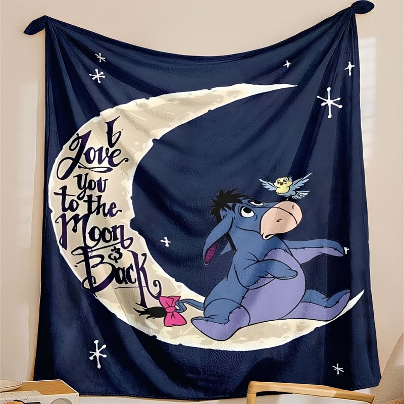 Mjuk fleecefilt med Eeyore-design - Finns i flera storlekar för alla säsonger