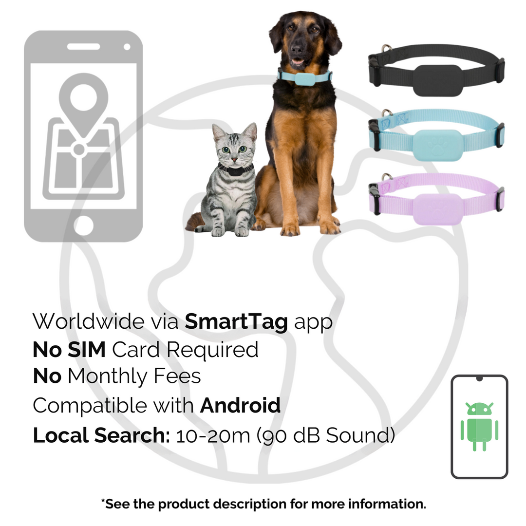 AnimalTracker Mini – Smart Bluetooth-halsband för hundar och katter