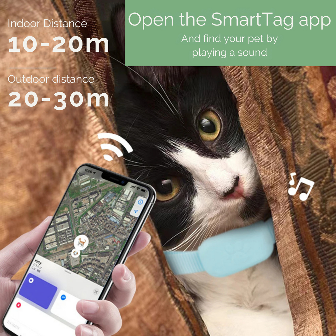 AnimalTracker Mini – Smart Bluetooth-halsband för hundar och katter