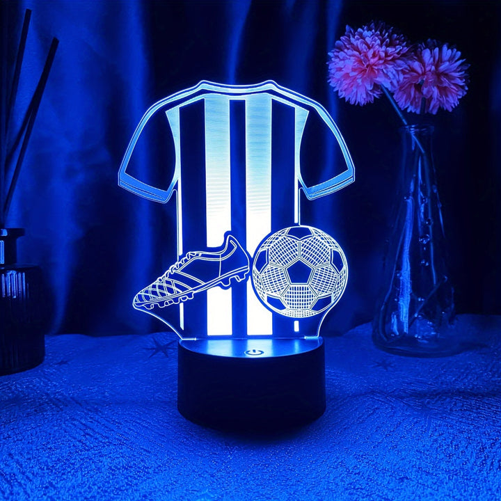 SportGlow Lampa - 3D LED Nattljus för Fotbollsfans