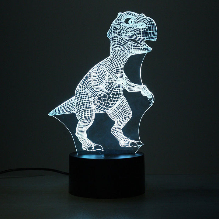 Dinosaurie Nattlampa - 3D Dinosaurie Lampa - T Rex Nattlampa