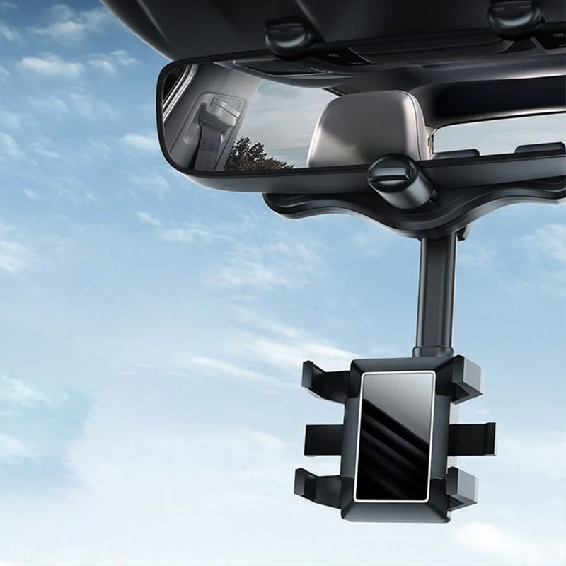 Multifunktionell 360 Rotbar Bilbackspegels Telefonhållare