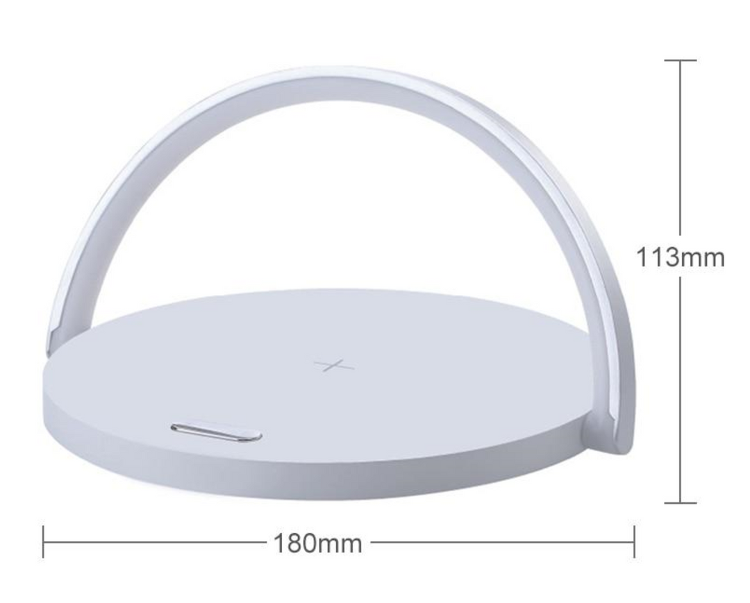 Bowlight Design | Atmosfärisk 3-i-1 Nattlampa med Trådlös Laddning