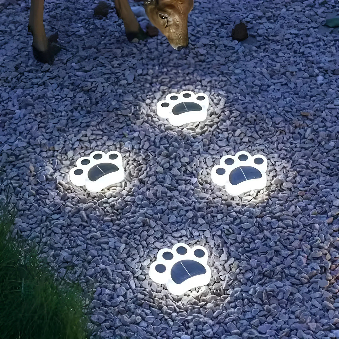 PawPrint – Solcellsdrivna Hundtass Trädgårdslampor