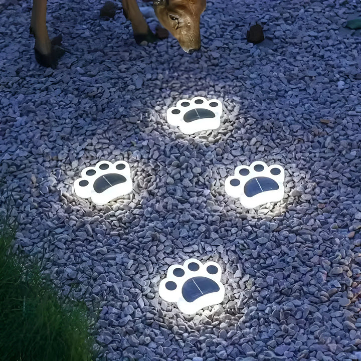 PawPrint – Solcellsdrivna Hundtass Trädgårdslampor