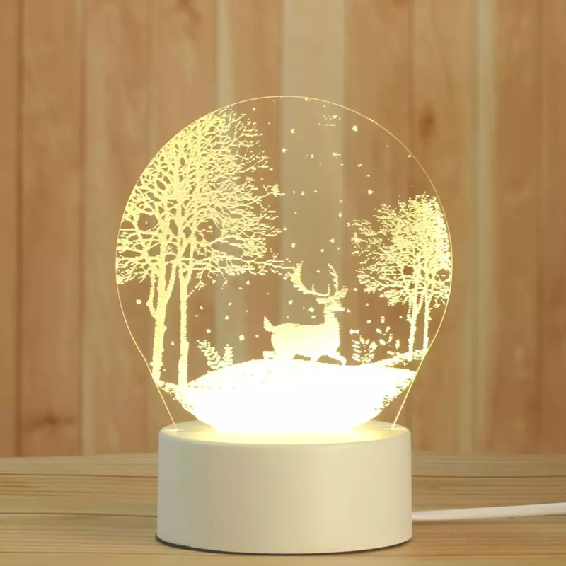 3D Nattlampa Usb