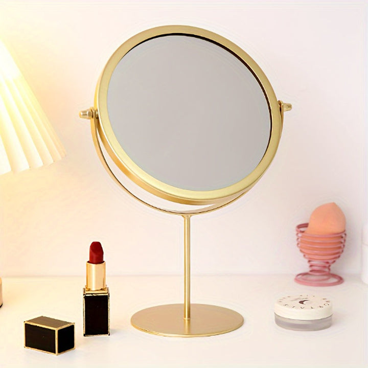 VintageGlow – Justerbar Makeup Spegel med Järnram