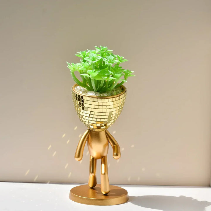 Spegel Disco Gående Man Blomkruka