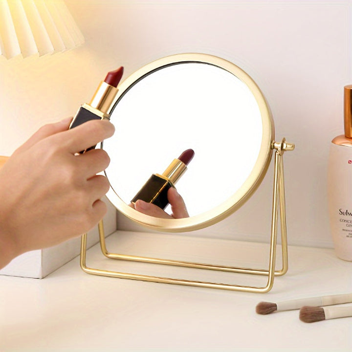 VintageGlow – Justerbar Makeup Spegel med Järnram