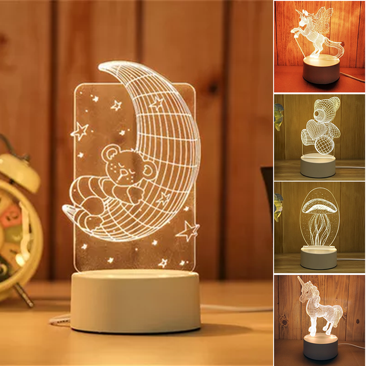 3D Nattlampa Usb