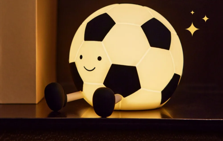 Uppladdningsbar Fotboll Silikon Nattlampa – GlowKick