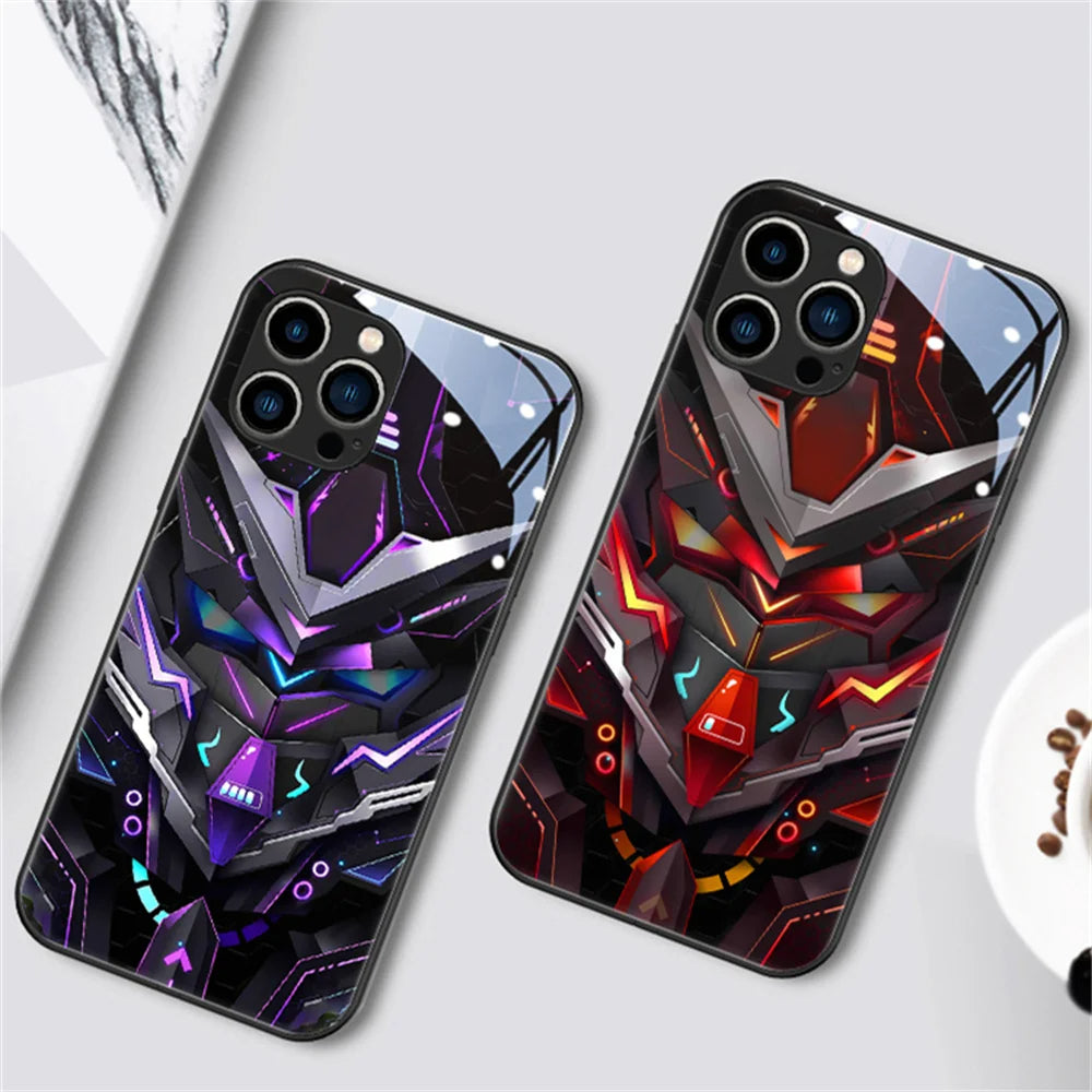 Cool Mecha Apple Smart Flash Telefonfodral