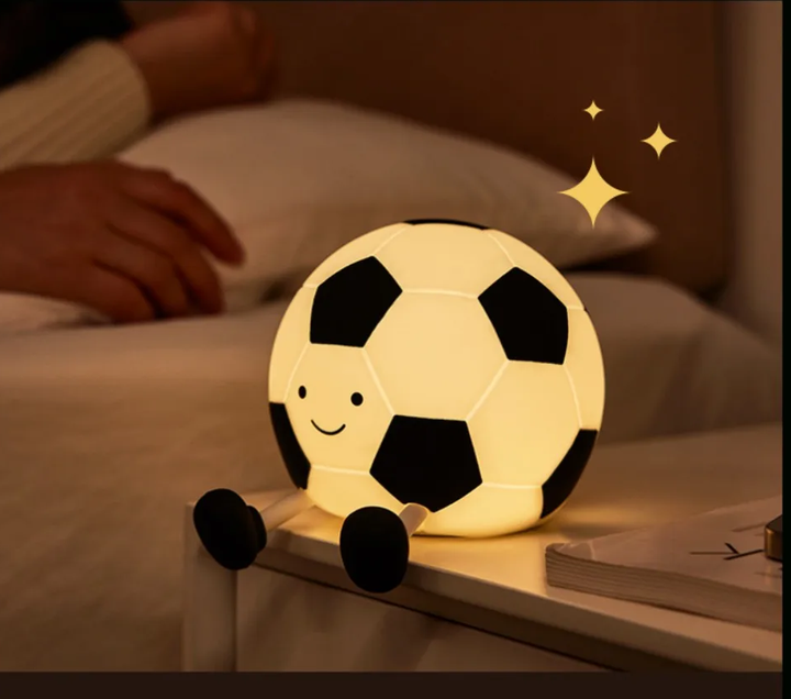 Uppladdningsbar Fotboll Silikon Nattlampa – GlowKick