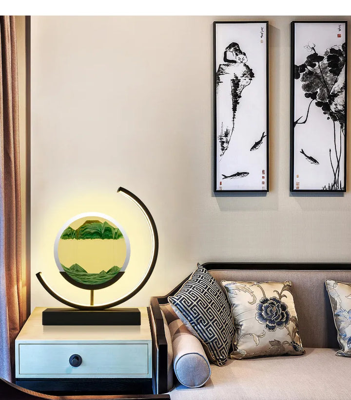Balance Sand Art Lamp | Bästa Lava Lampor-Inspirerad Rymdlampa, Cool LED Nattljus för Avkopplande Sovrum &amp; Vardagsrum Dekor