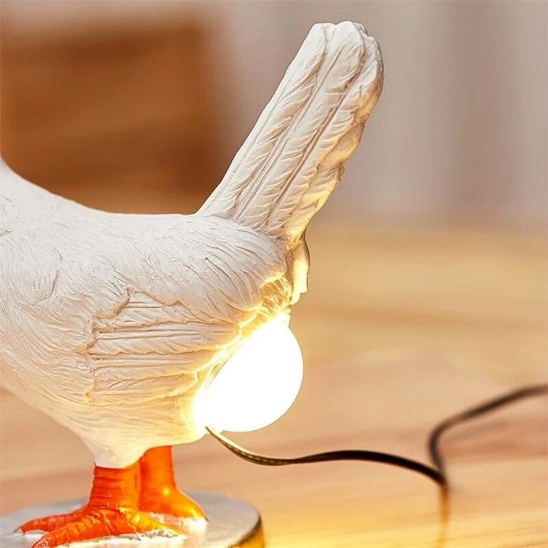 Bordslampa Djur Resin LED Nattlampa