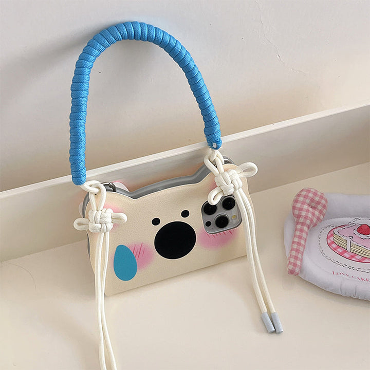Insta-Style Tecknad Westie Flip-Telefonfodral