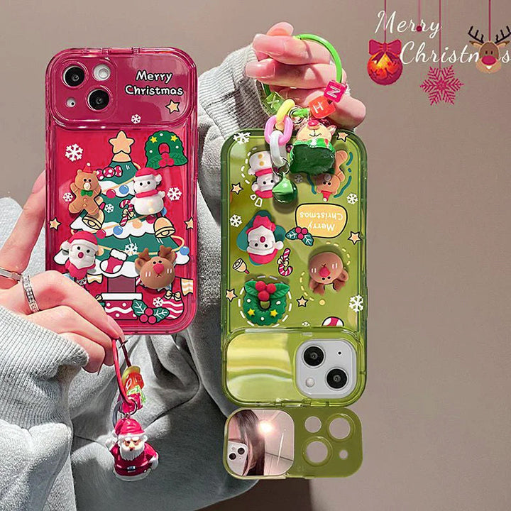 Julgran Hänge iPhone Fodral med Spegel