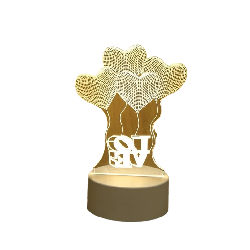 3D Nattlampa Usb