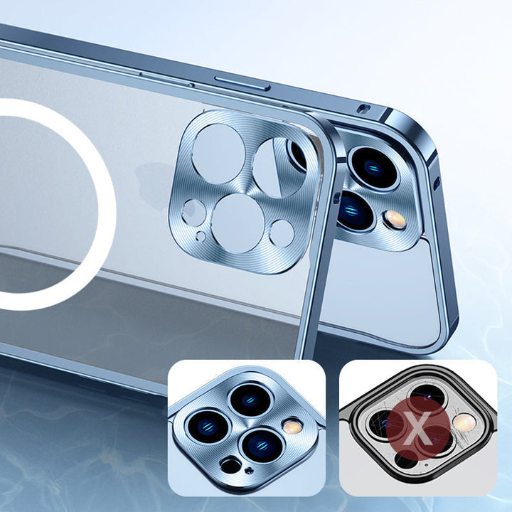 Magnetiskt mobilskal för iPhone med metallram |