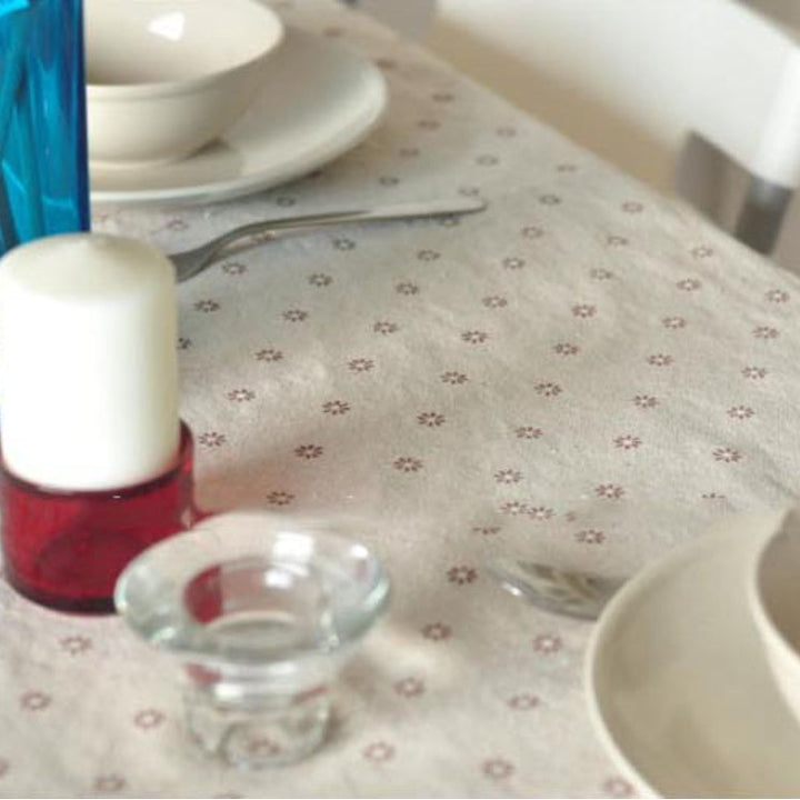 Daisy Print Bomull-Linne Duk