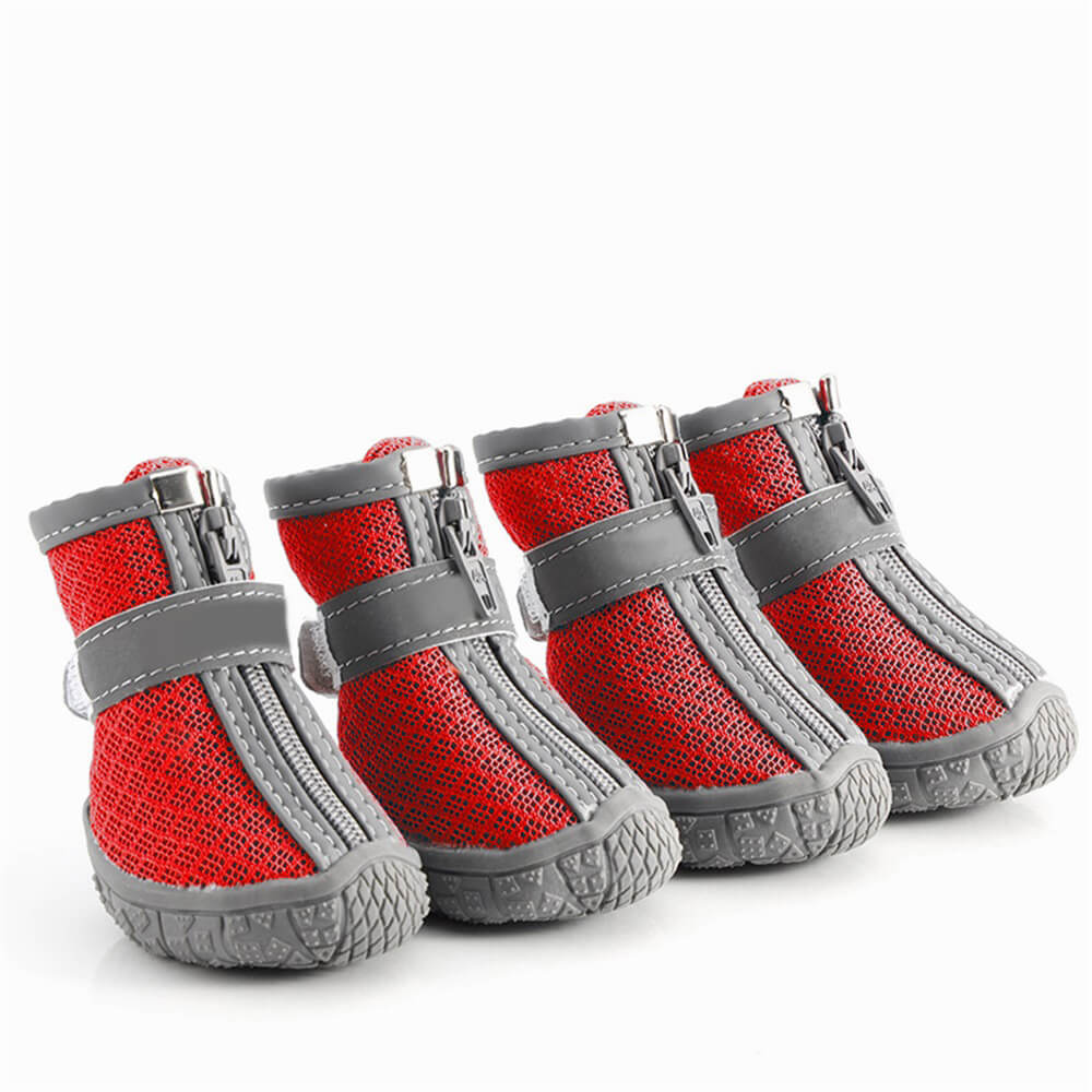 Hållbara utomhus hundskor med mesh - All-terrain tass skydd