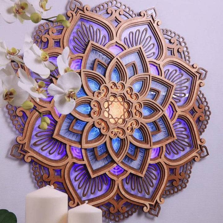 Mandala Yoga Rum Nattlampa LED