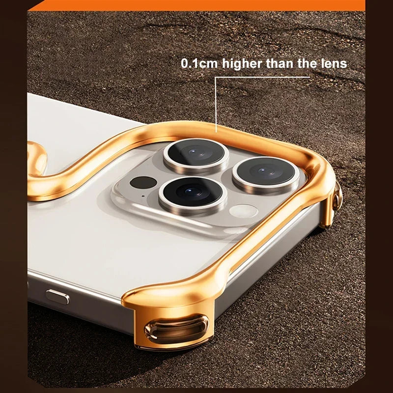 Metalllegering Ramfri iPhone Fodral