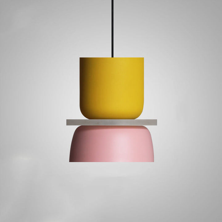 Nordisk färgglad Macaron 1-ljus LED Pendellampa