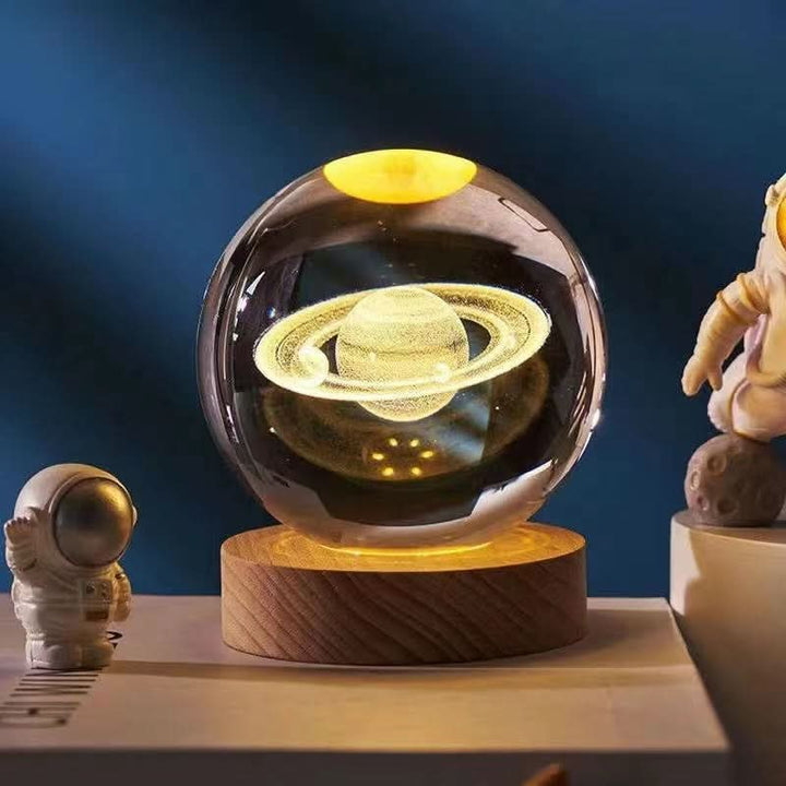Elegant 3D LED Nattlampa med Glittrande Stjärneffekt