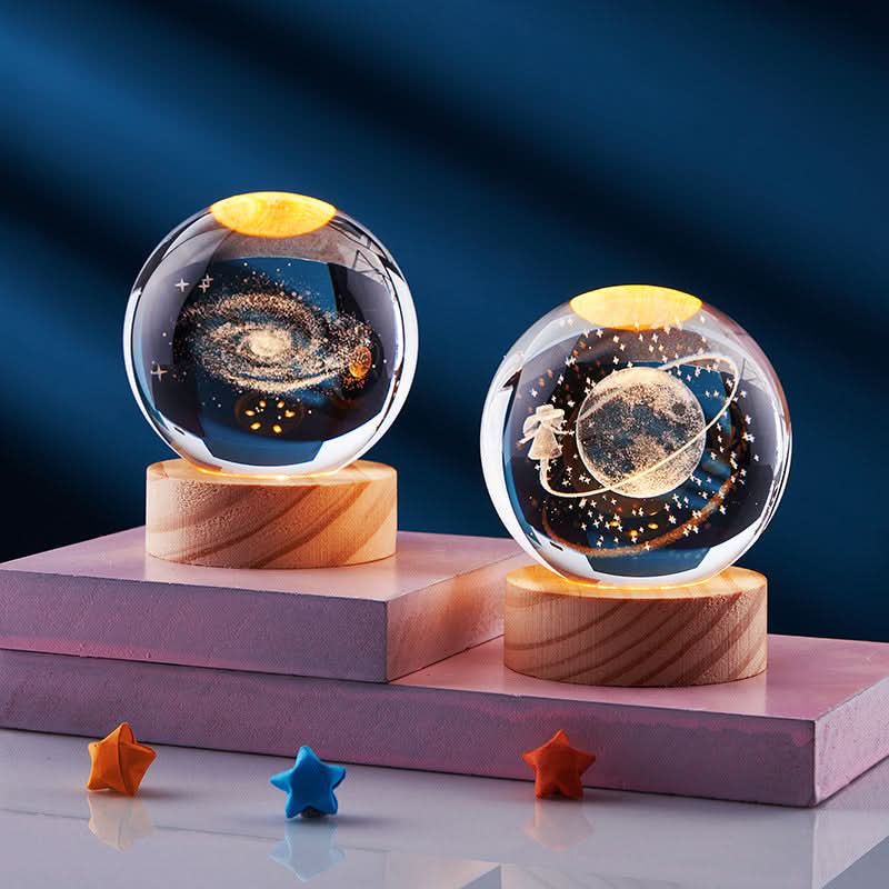 Elegant 3D LED Nattlampa med Glittrande Stjärneffekt