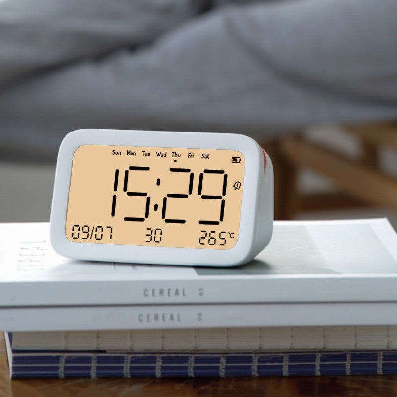 Minimalistisk Moderiktig Smart Elektronisk Väckarklocka med Nattljus