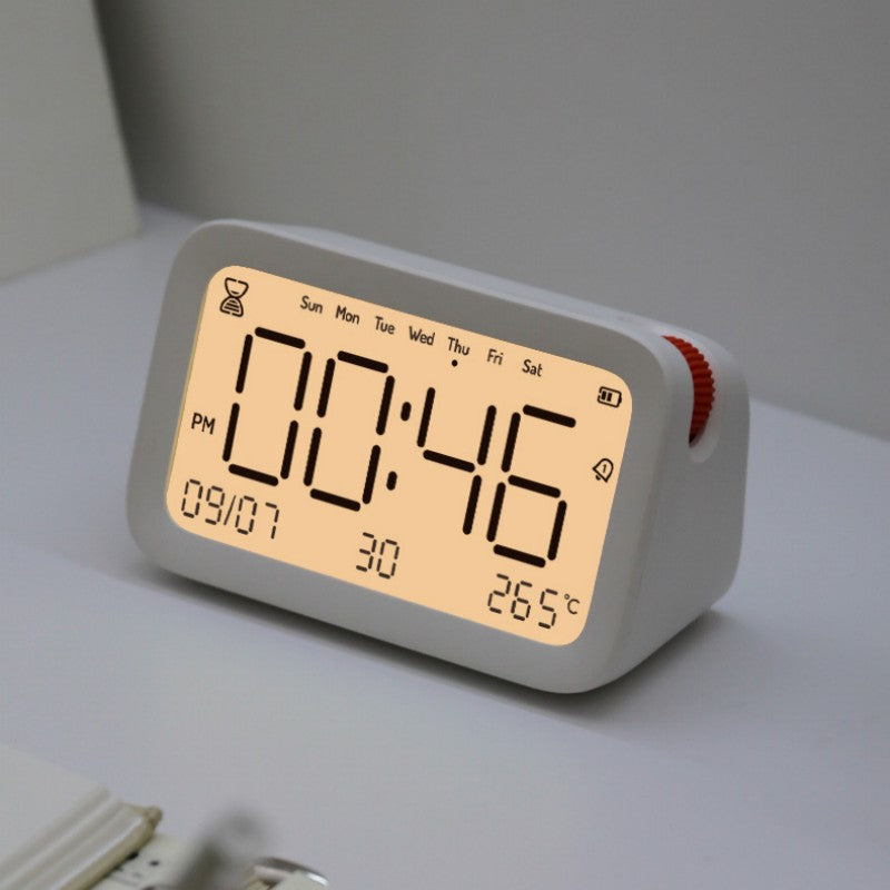 Minimalistisk Moderiktig Smart Elektronisk Väckarklocka med Nattljus