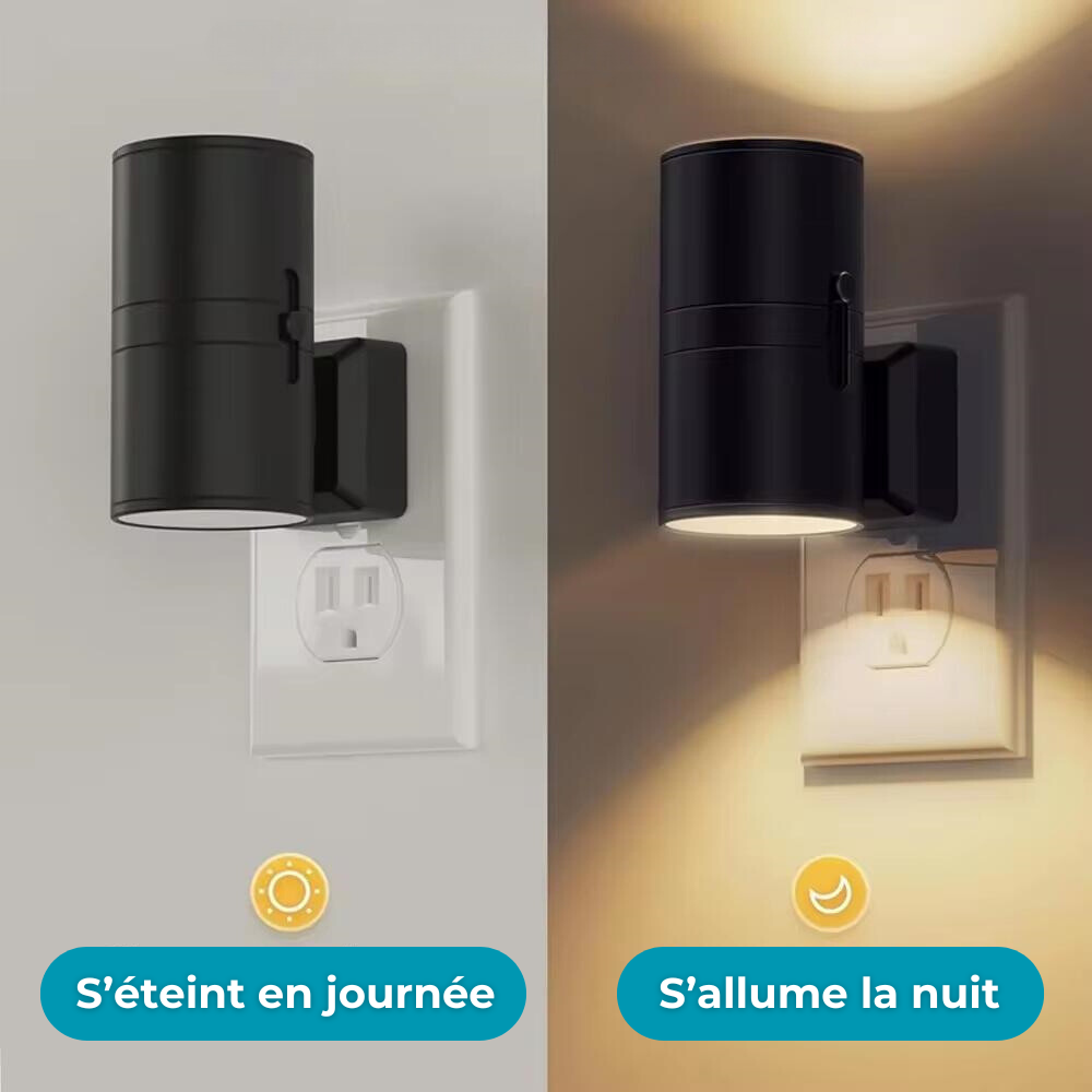 Nattlampa med ljusstyrkedetektering och justerbar ljusstyrka