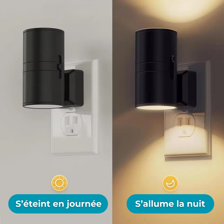 Nattlampa med ljusstyrkedetektering och justerbar ljusstyrka