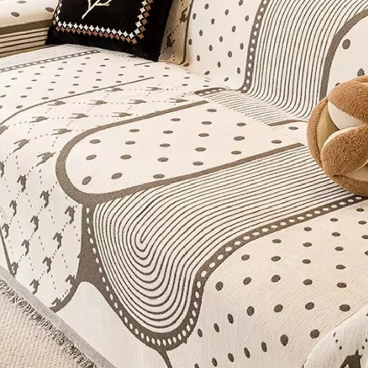Asymmetrisk Blob Chenille Sofföverdrag