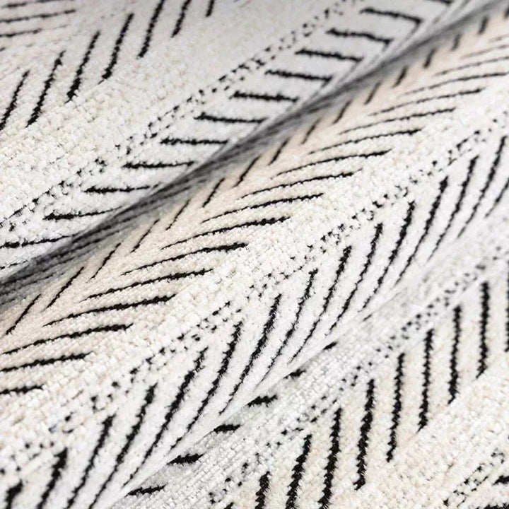 Aurivelle Herringbone Sofföverdrag med Vågig Kant