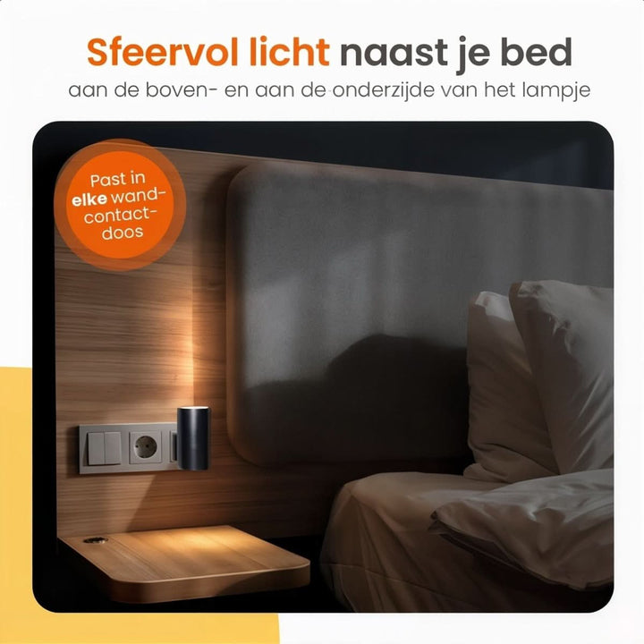 Dimbar LED-nattlampa med dag/natt-sensor för behaglig rumsbelysning