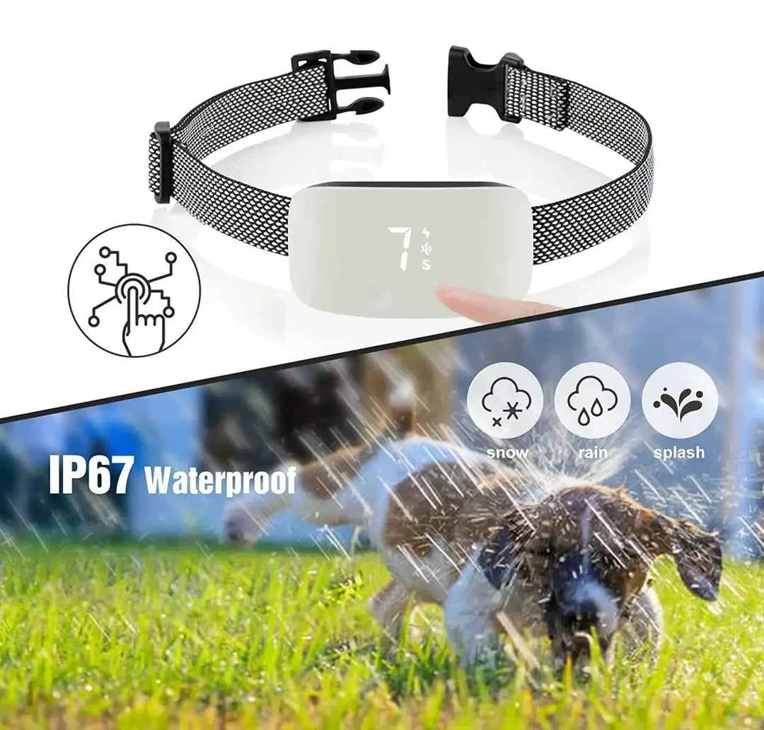 Automatisk Anti-Bark Hundhalsband – Uppladdningsbart Vattentåligt Anti-Bark Träningshalsband för Alla Raser
