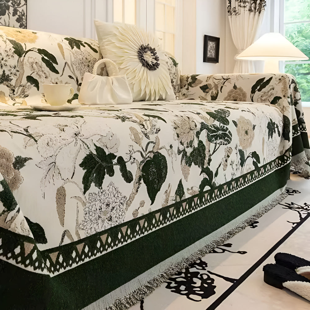 Höst Vinstockar Jacquard Sofföverdrag