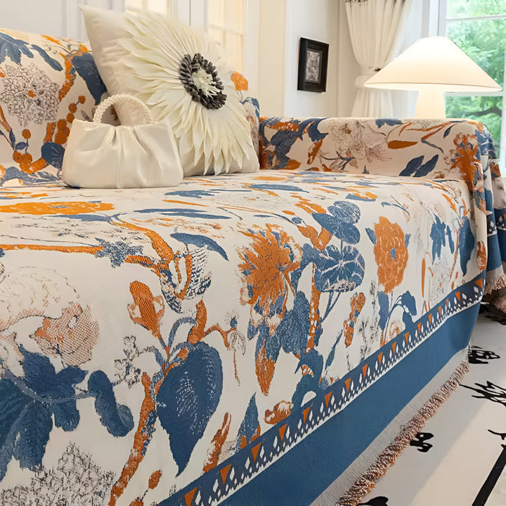 Höst Vinstockar Jacquard Sofföverdrag