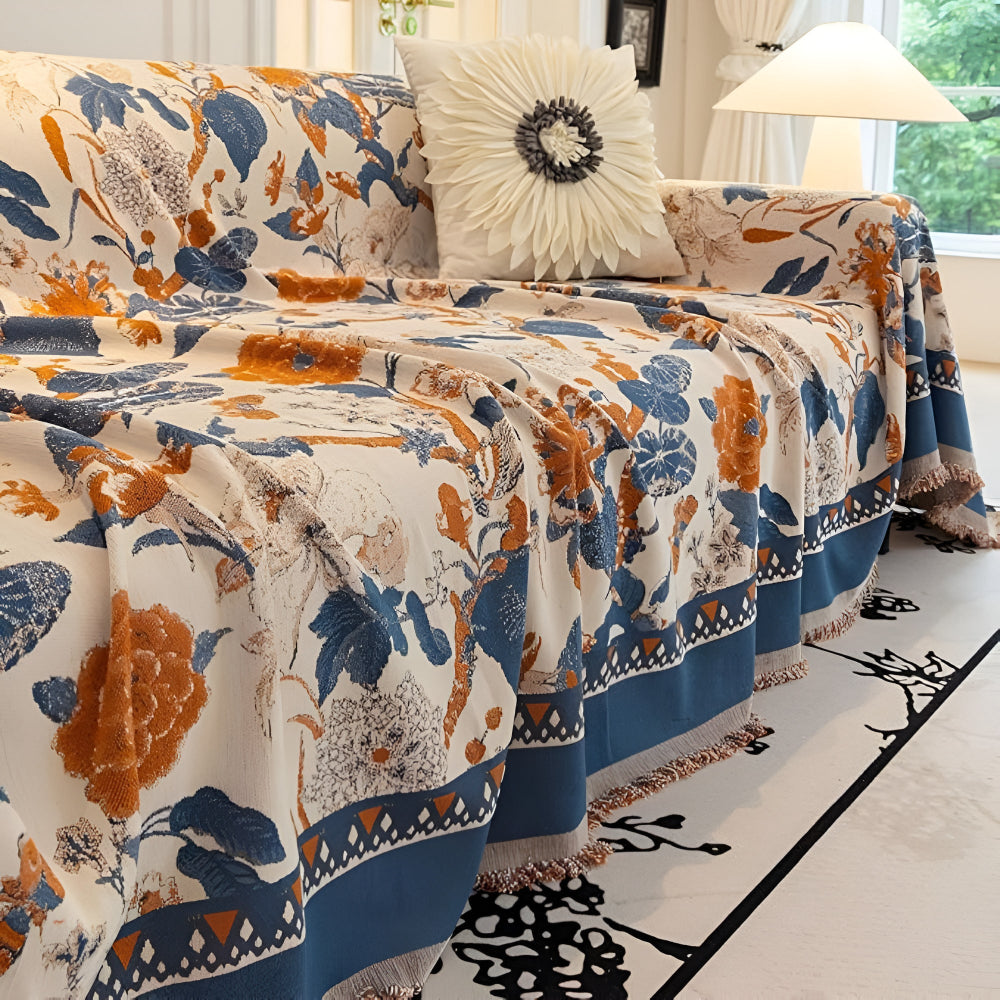 Höst Vinstockar Jacquard Sofföverdrag
