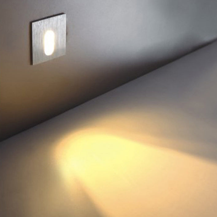 Modern Art Deco Rund Fyrkantig Aluminium Vattentät LED Vägglampa för Korridorer