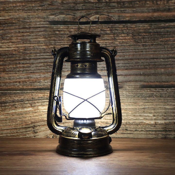 Traditionell Vintage Rund Hästlampa i Järn Akryl LED Bordslampa för Vardagsrummet
