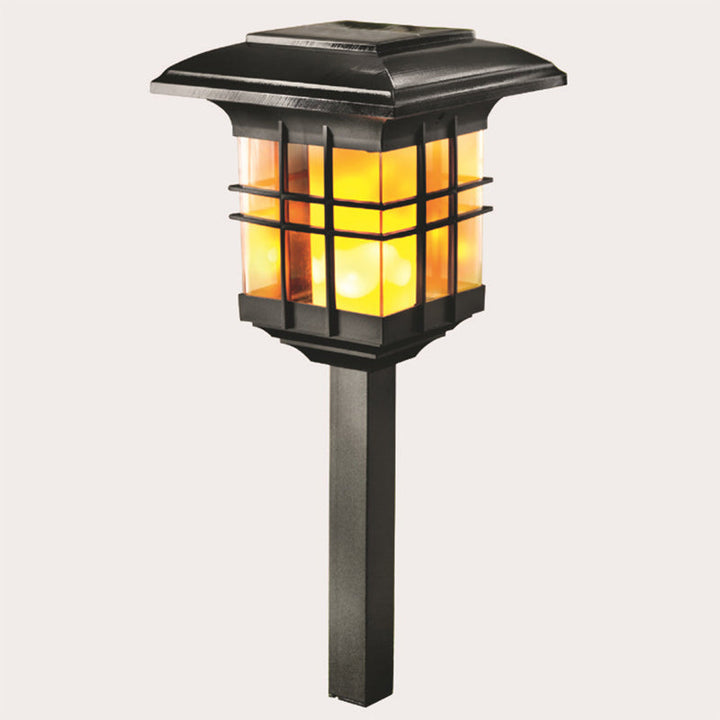 Modern Minimalistisk Kolumn Plast LED Solstång Golvlampa För Trädgård |