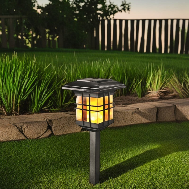 Modern Minimalistisk Kolumn Plast LED Solstång Golvlampa För Trädgård |
