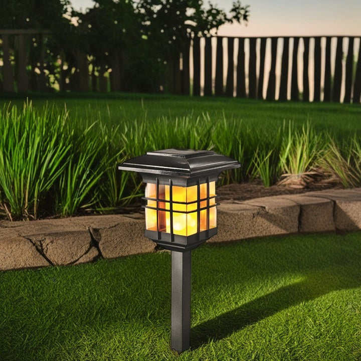Modern Minimalistisk Kolumn Plast LED Solstång Golvlampa För Trädgård |