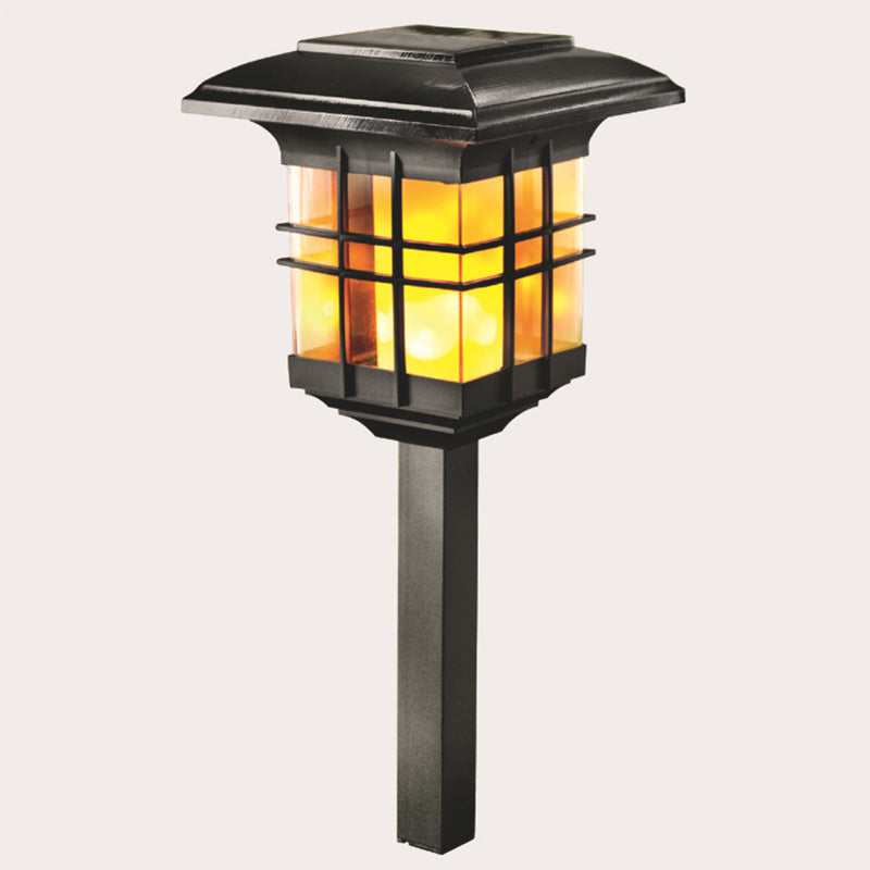 Modern Minimalistisk Kolumn Plast LED Solstång Golvlampa För Trädgård |