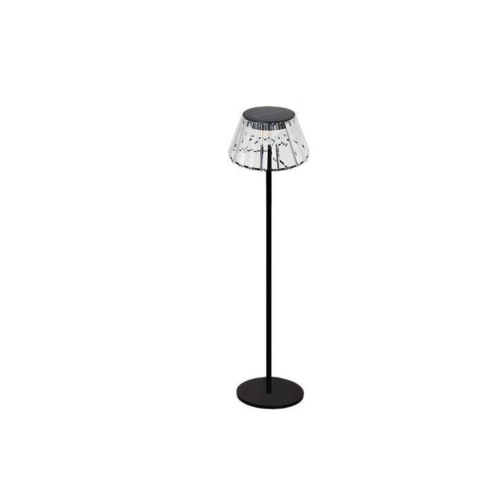 Samtida Industriell Vattentät Solenergi USB Järn Glas Utomhus LED Stående Golvlampa För Trädgård |